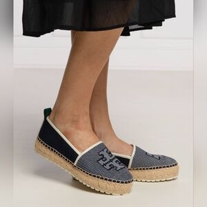 Tory Burch Miranda Lug-Sole Espadrille Shoes Sz. 10